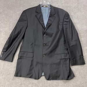 Giorgio Cosani 46L Wool Cashmere‎ Blazer 3 Button Double Vent Jacket Office Wear